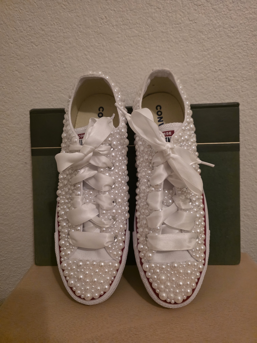 Converse Pearl-Embellished White  Women's Sneakers